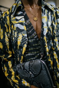 Backstage at Roberto Cavalli men's spring 2019