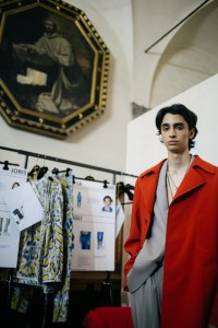 Backstage at Roberto Cavalli men's spring 2019