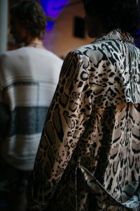 Backstage at Roberto Cavalli men's spring 2019