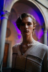 Backstage at Roberto Cavalli men's spring 2019