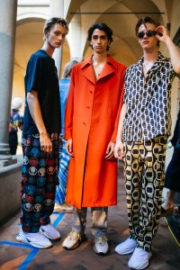Backstage at Roberto Cavalli men's spring 2019