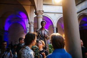 Backstage at Roberto Cavalli men's spring 2019