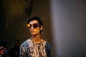 Backstage at Roberto Cavalli men's spring 2019