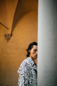Backstage at Roberto Cavalli men's spring 2019