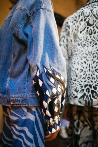 Backstage at Roberto Cavalli men's spring 2019