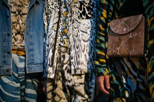 Backstage at Roberto Cavalli men's spring 2019