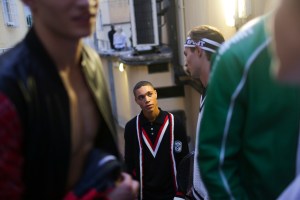 Backstage at Plein Sport Men's Spring 2019