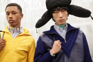 Backstage at Prada Men's Spring 2019