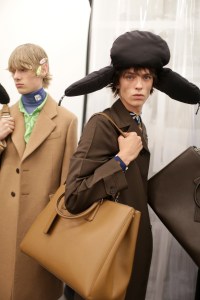 Backstage at Prada Men's Spring 2019