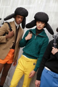 Backstage at Prada Men's Spring 2019
