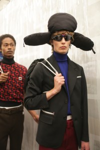 Backstage at Prada Men's Spring 2019