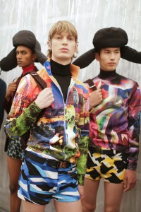 Backstage at Prada Men's Spring 2019