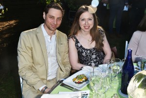 Jonathan Keidan and Chelsea Clinton