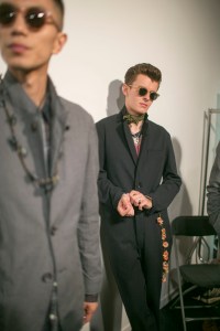 Backstage at Oliver Spencer Men's Spring 2019