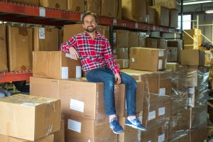 Jeffy Denby at The Renewal WorkshopÕs warehouse.