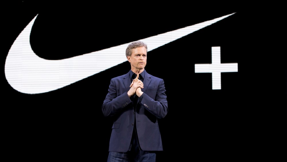 Mark Parker Nike CEO Mark Parker speaks during a news conference, in New YorkNike Innovations, New York, USA