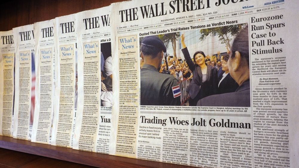 Copies of The Wall Street Journal