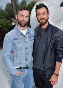 Nicolas Ghesquiere and Justin Theroux in the front rowLouis Vuitton Cruise show, Front Row, Fondation Maeght, Saint-Paul-de-Vence, France - 28 May 2018
