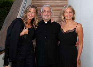 Jennifer Aniston, Ron Meyer and Kelly Meyer
Chanel NRDC dinner, Inside, Los Angeles, USA - 02 Jun 2018