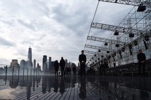 The scene at the Saint Laurent Men's Spring 2019 show.