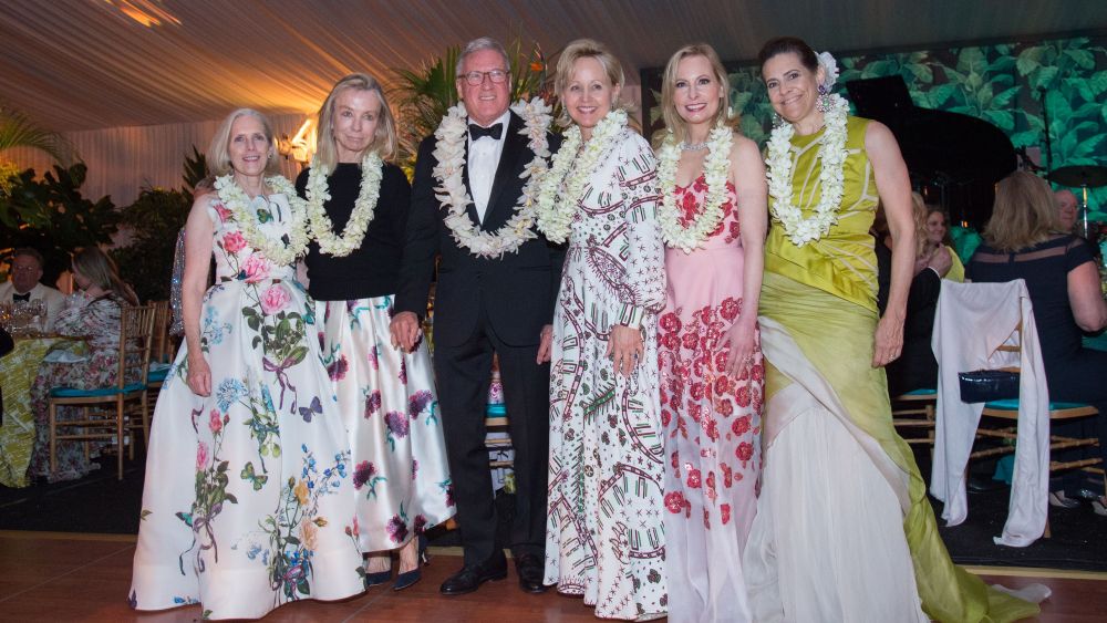 Cate Waddell, Gillian Steel, Gregory Long, Deborah Royce, Gillian Miniter and Alexandra LebenthalNew York Botanical Garden Annual Conservatory Ball, USA - 07 Jun 2018