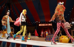 Models on the catwalkMoschino show, Runway, Spring Summer 2019 Menswear and Women's Resort Collection, Los Angeles, USA - 08 June 2018