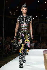 Model on the catwalkMoschino show, Runway, Spring Summer 2019 Menswear and Women's Resort Collection, Los Angeles, USA - 08 June 2018