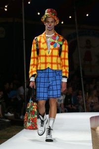 Model on the catwalkMoschino show, Runway, Spring Summer 2019 Menswear and Women's Resort Collection, Los Angeles, USA - 08 June 2018