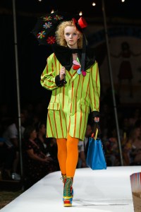 Model on the catwalkMoschino show, Runway, Spring Summer 2019 Menswear and Women's Resort Collection, Los Angeles, USA - 08 June 2018
