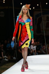 Model on the catwalkMoschino show, Runway, Spring Summer 2019 Menswear and Women's Resort Collection, Los Angeles, USA - 08 June 2018