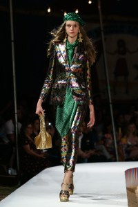Model on the catwalkMoschino show, Runway, Spring Summer 2019 Menswear and Women's Resort Collection, Los Angeles, USA - 08 June 2018