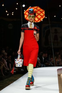 Model on the catwalkMoschino show, Runway, Spring Summer 2019 Menswear and Women's Resort Collection, Los Angeles, USA - 08 June 2018