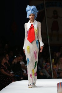 Model on the catwalkMoschino show, Runway, Spring Summer 2019 Menswear and Women's Resort Collection, Los Angeles, USA - 08 June 2018