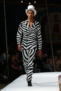 Model on the catwalkMoschino show, Runway, Spring Summer 2019 Menswear and Women's Resort Collection, Los Angeles, USA - 08 June 2018