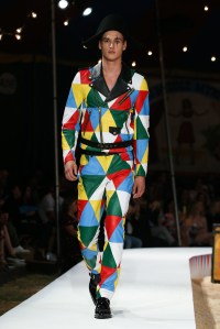 Model on the catwalkMoschino show, Runway, Spring Summer 2019 Menswear and Women's Resort Collection, Los Angeles, USA - 08 June 2018