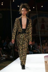Model on the catwalkMoschino show, Runway, Spring Summer 2019 Menswear and Women's Resort Collection, Los Angeles, USA - 08 June 2018