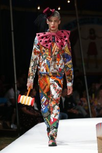 Model on the catwalkMoschino show, Runway, Spring Summer 2019 Menswear and Women's Resort Collection, Los Angeles, USA - 08 June 2018