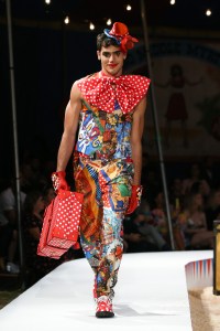 Model on the catwalkMoschino show, Runway, Spring Summer 2019 Menswear and Women's Resort Collection, Los Angeles, USA - 08 June 2018
