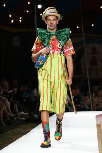 Model on the catwalkMoschino show, Runway, Spring Summer 2019 Menswear and Women's Resort Collection, Los Angeles, USA - 08 June 2018