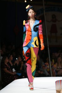 Model on the catwalkMoschino show, Runway, Spring Summer 2019 Menswear and Women's Resort Collection, Los Angeles, USA - 08 June 2018