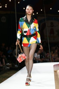 Model on the catwalkMoschino show, Runway, Spring Summer 2019 Menswear and Women's Resort Collection, Los Angeles, USA - 08 June 2018