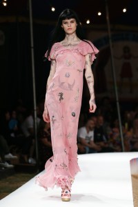 Model on the catwalkMoschino show, Runway, Spring Summer 2019 Menswear and Women's Resort Collection, Los Angeles, USA - 08 June 2018