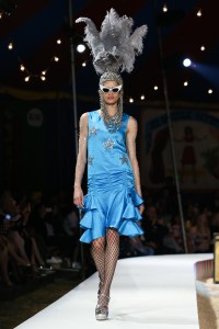 Model on the catwalkMoschino show, Runway, Spring Summer 2019 Menswear and Women's Resort Collection, Los Angeles, USA - 08 June 2018