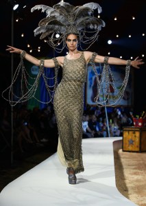 Model on the catwalkMoschino show, Runway, Spring Summer 2019 Menswear and Women's Resort Collection, Los Angeles, USA - 08 June 2018