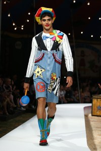 Model on the catwalkMoschino show, Runway, Spring Summer 2019 Menswear and Women's Resort Collection, Los Angeles, USA - 08 June 2018