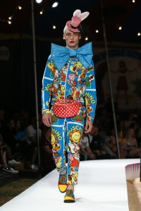 Model on the catwalkMoschino show, Runway, Spring Summer 2019 Menswear and Women's Resort Collection, Los Angeles, USA - 08 June 2018