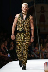 Model on the catwalkMoschino show, Runway, Spring Summer 2019 Menswear and Women's Resort Collection, Los Angeles, USA - 08 June 2018