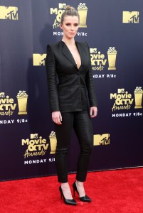Betty GilpinMTV Movie & TV Awards, Arrivals, Los Angeles, USA - 16 Jun 2018WEARING ZAC POSEN