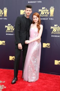 Travis Mills and Madelaine PetschMTV Movie & TV Awards, Arrivals, Los Angeles, USA - 16 Jun 2018
