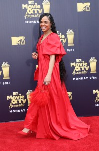 Tessa ThompsonMTV Movie & TV Awards, Arrivals, Los Angeles, USA - 16 Jun 2018WEARING ROSIE ASSOULIN